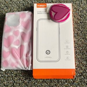 Pink Heart Smartphone Case IPhone 15 max